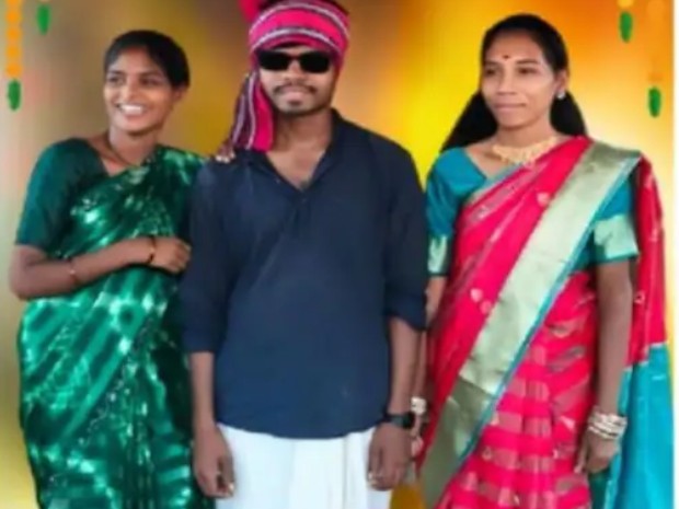ഒരേ ചടങ്ങില്‍ രണ്ടു യുവതികളെ വിവാഹം കഴിച്ച് യുവാവ്