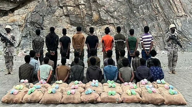  വന്‍ ലഹരിവേട്ട: അസീറിലും ജിസാനിലുമായി 32 പേര്‍ അറസ്റ്റില്‍