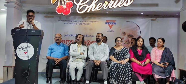 വൈഎംസിഎ റിയാദിന്റെ ആഭിമുഖ്യത്തില്‍ ഫ്രാന്‍സിസ് മാര്‍പാപ്പ അനുസ്മരണം