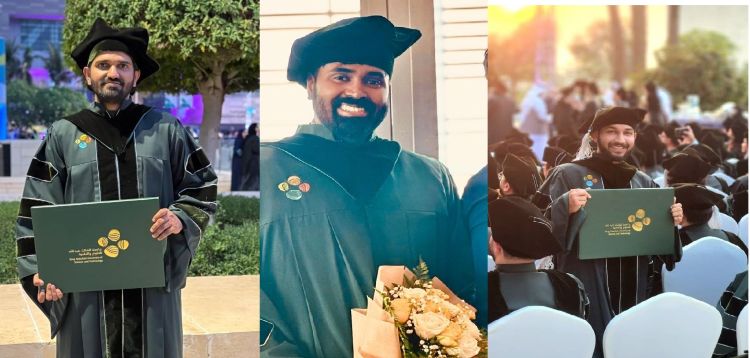   മൂന്ന് മലയാളി വിദ്യാര്‍ഥികള്‍ക്ക് 'കൗസ്റ്റി' ല്‍ നിന്ന് ഡോക്ടറേറ്റ്