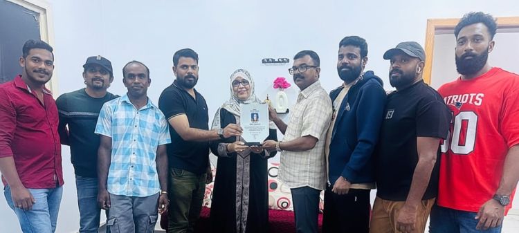  ജിജി ജോസഫിന് അല്‍ ഖുര്‍മ  കെ.എം.സി.സി യാത്രയയപ്പ് നല്‍കി