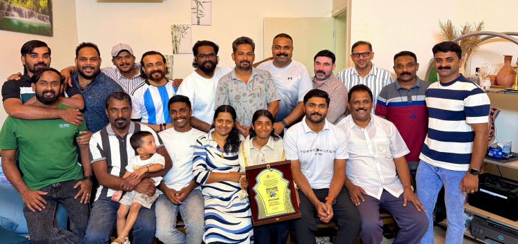 കീര്‍ത്തജയ്ക്ക് റിയാദ് ടാക്കീസിന്റെ അനുമോദനം